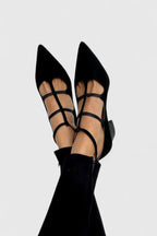 Abigail | Elegant Multi Strap Pointed Heels oaklynwear