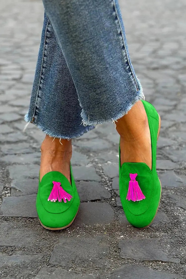 Lorraine | Tassel Accent Loafers oaklynwear