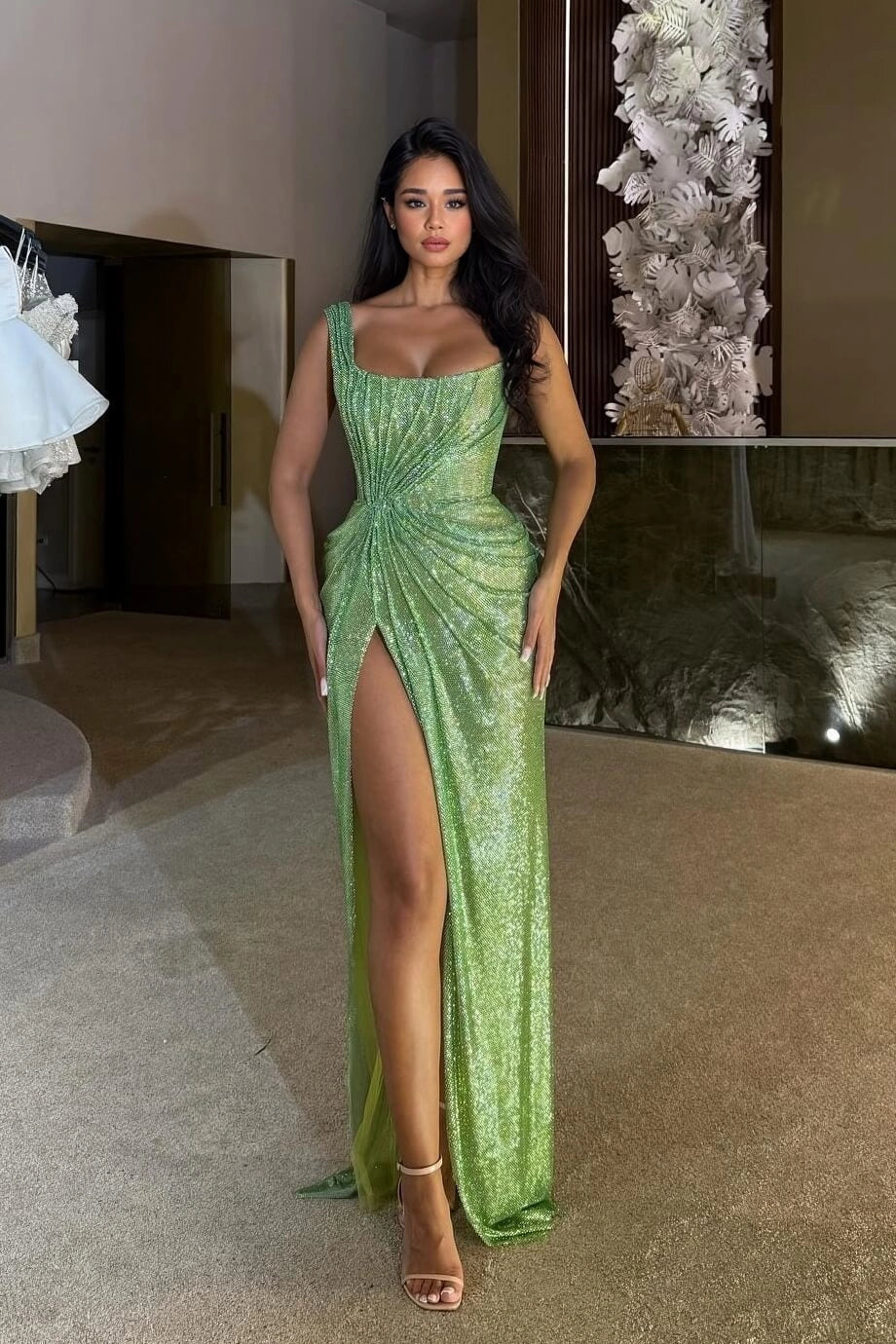 Glamour | Women's Sequin Maxi Dress oaklynwear