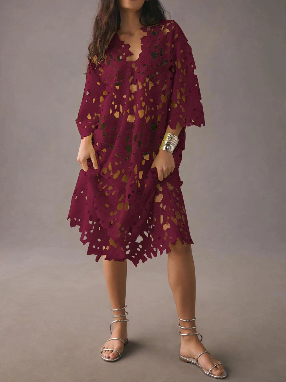 Flora | Women's Lace Beach Cover-Up Dress oaklynwear