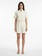 Vera | Stand Collar Structured Blouse oaklynwear