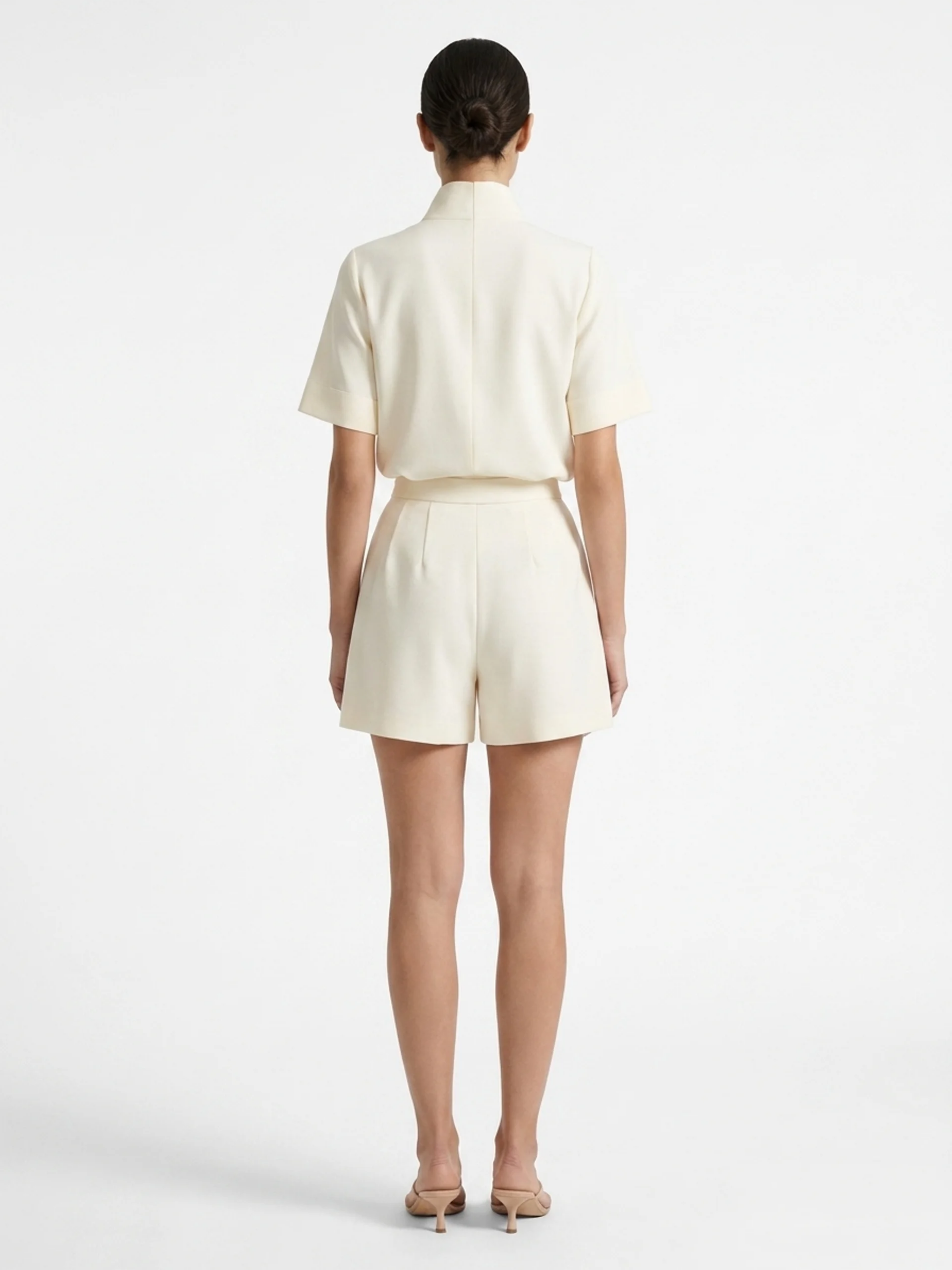 Vera | Stand Collar Structured Blouse oaklynwear