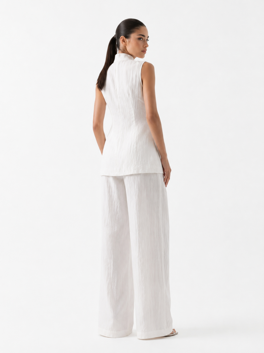 Grace | Linen Wide-Leg Pants Set oaklynwear