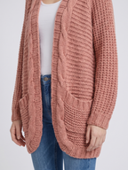 Addison | Open-Front Boho Knit Cardigan with Pockets, Cozy Winter Layer oaklynwear