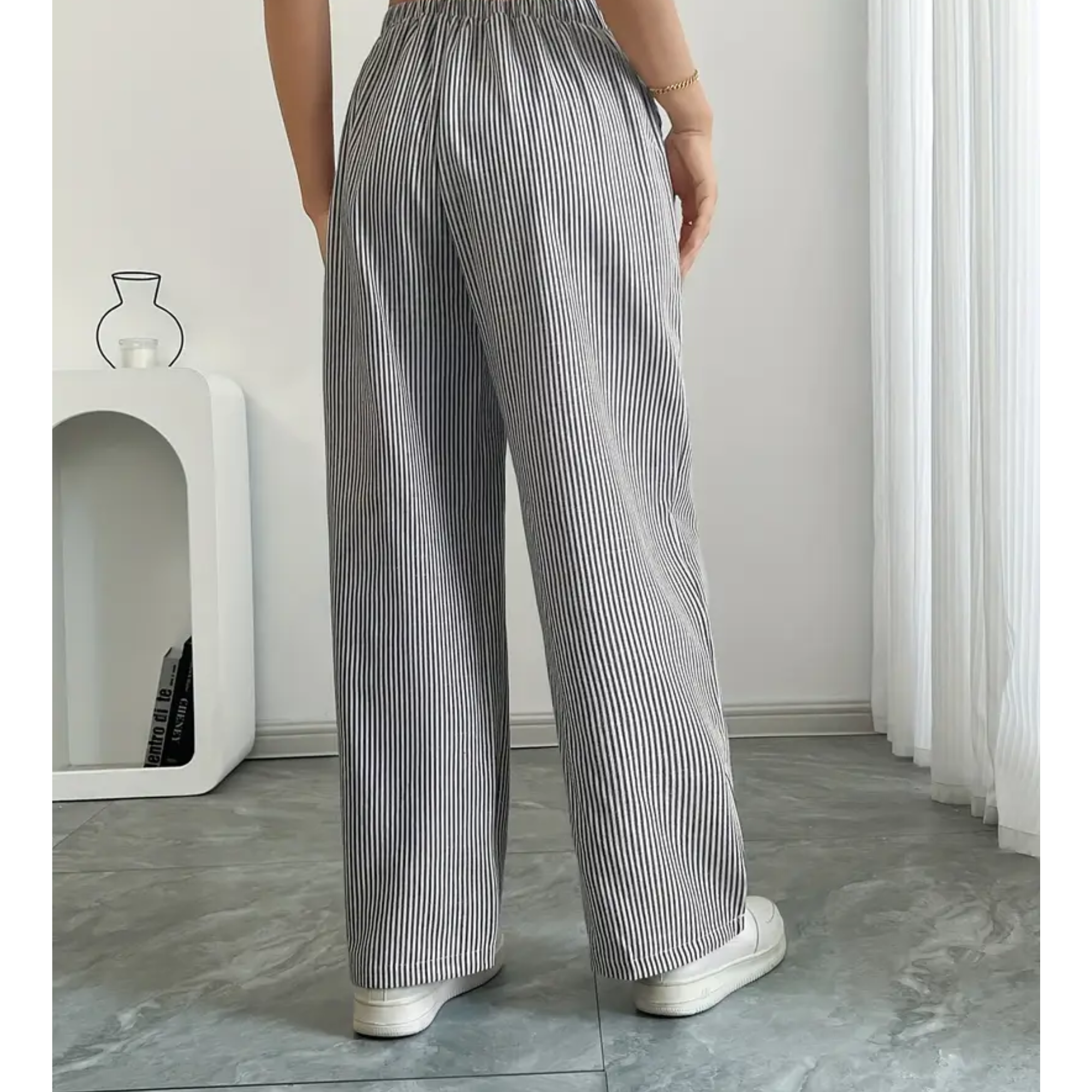 Donna | Striped Pants with Pockets oaklynwear