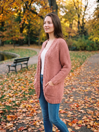 Addison | Open-Front Boho Knit Cardigan with Pockets, Cozy Winter Layer oaklynwear
