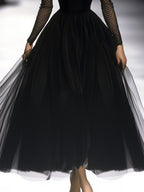 Camille | Black Gauze Maxi Dress oaklynwear
