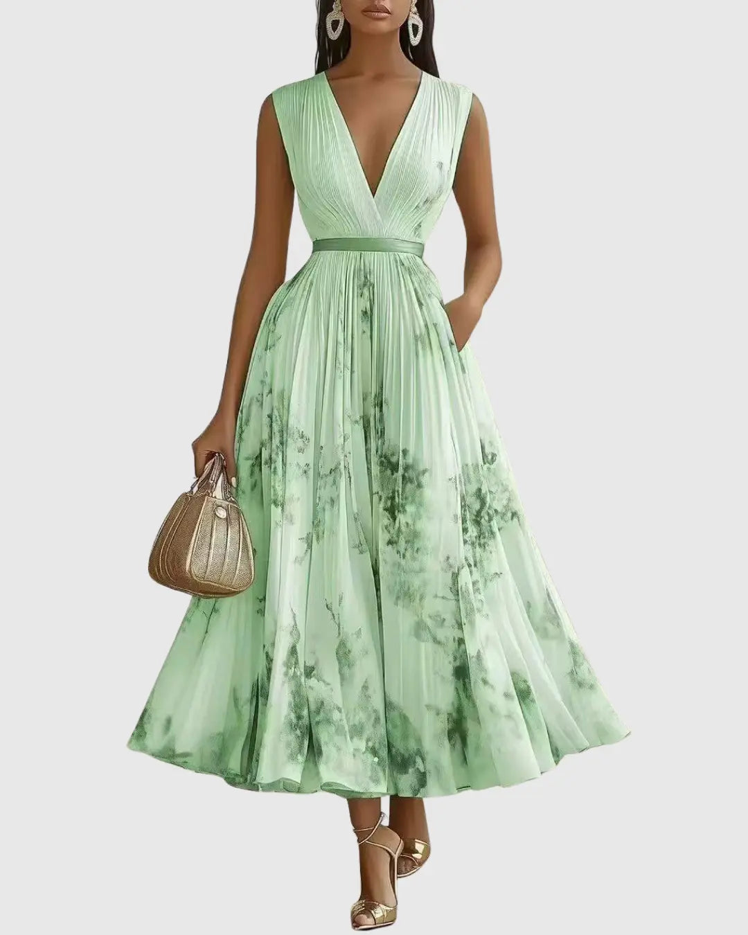 Luna™ | Elegant Sleeveless Flowy Summer Maxi Dress oaklynwear
