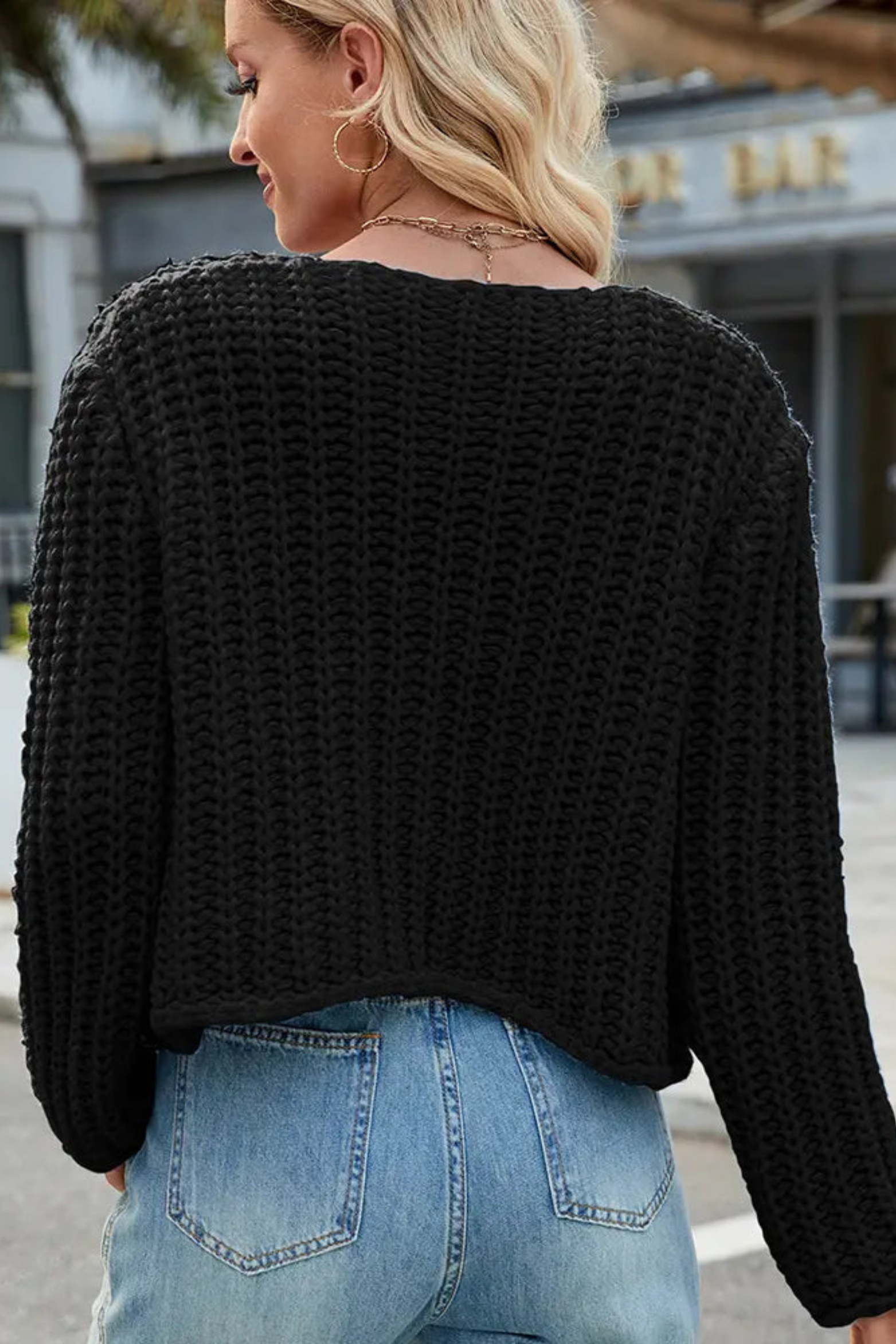 Claire | Button Front V-Neck Knit Cardigan with Front Pockets, Cozy Everyday Layer oaklynwear