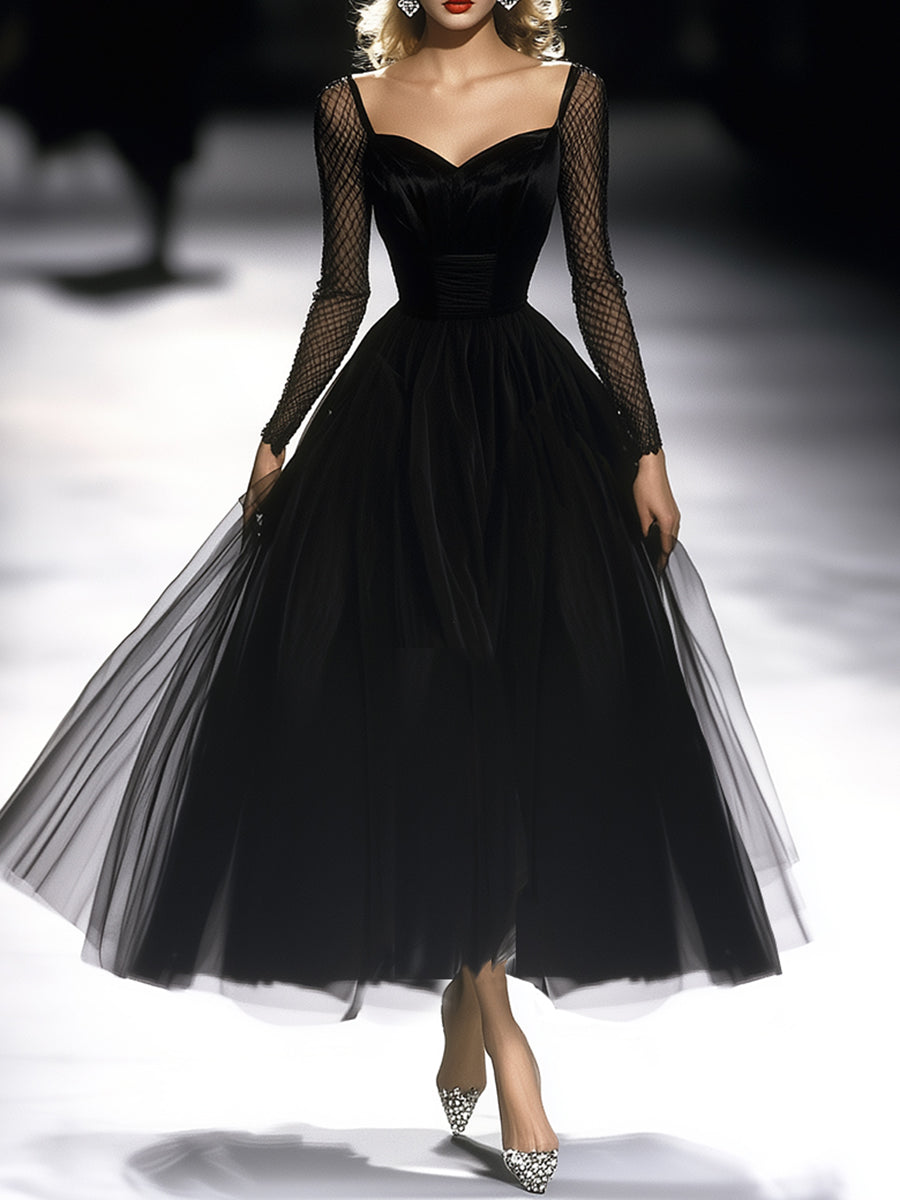 Camille | Black Gauze Maxi Dress oaklynwear