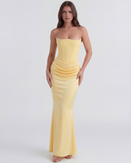 Rosalind | Strapless Corset Maxi Dress oaklynwear