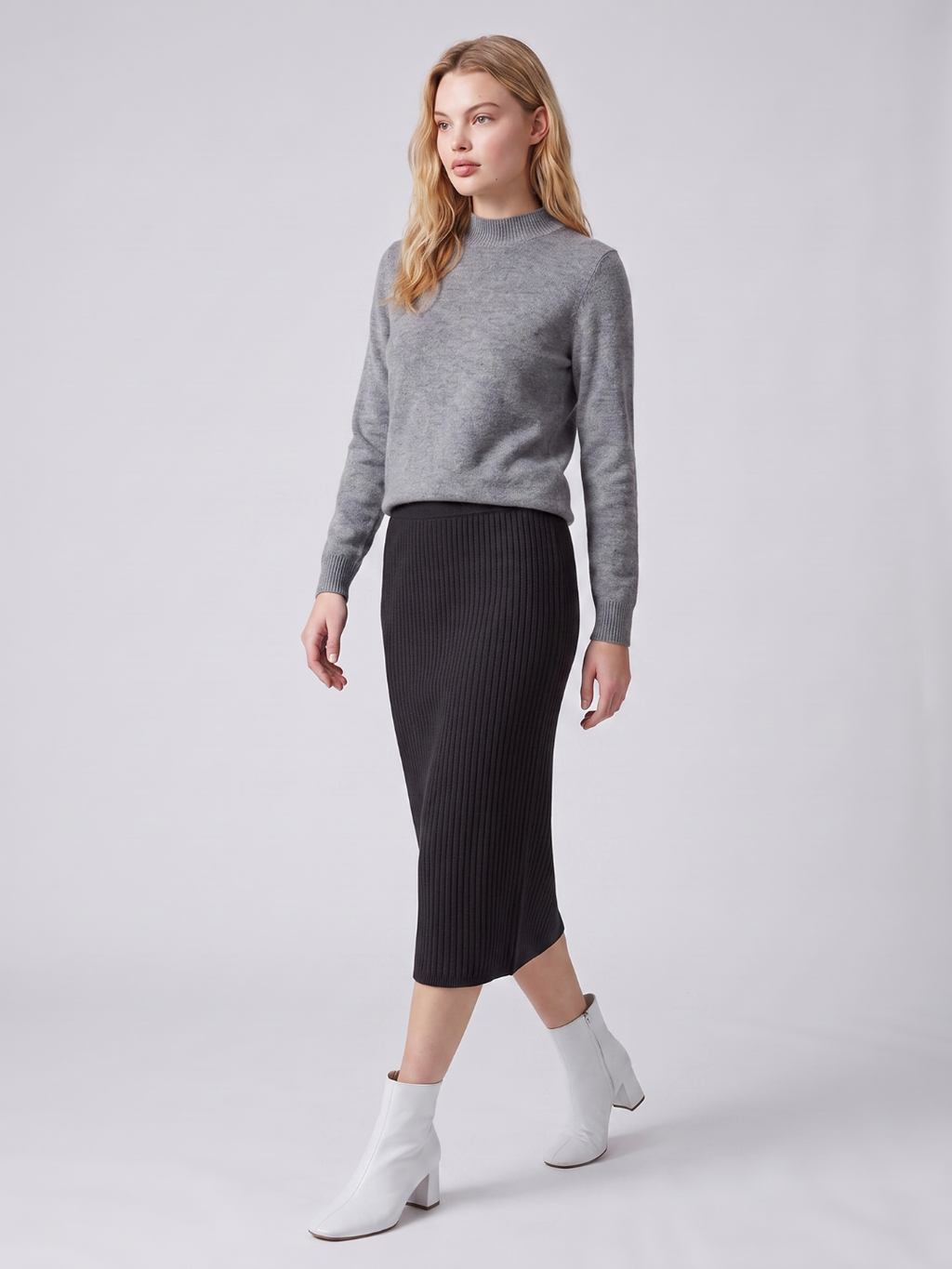 Leah | Mock Neck Loose-Fit Pullover Sweater, Cozy Winter Knit oaklynwear