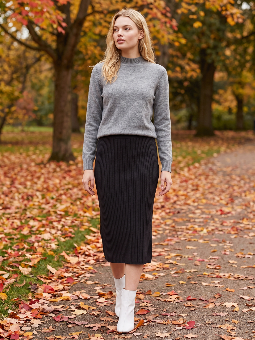 Leah | Mock Neck Loose-Fit Pullover Sweater, Cozy Winter Knit oaklynwear