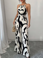 Paloma | Abstract Print Wide-Leg Jumpsuit oaklynwear
