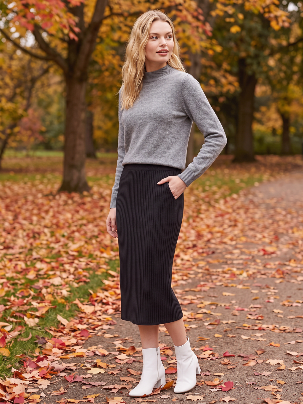 Leah | Mock Neck Loose-Fit Pullover Sweater, Cozy Winter Knit oaklynwear