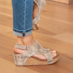Mavi | Suede Wedge Sandals oaklynwear