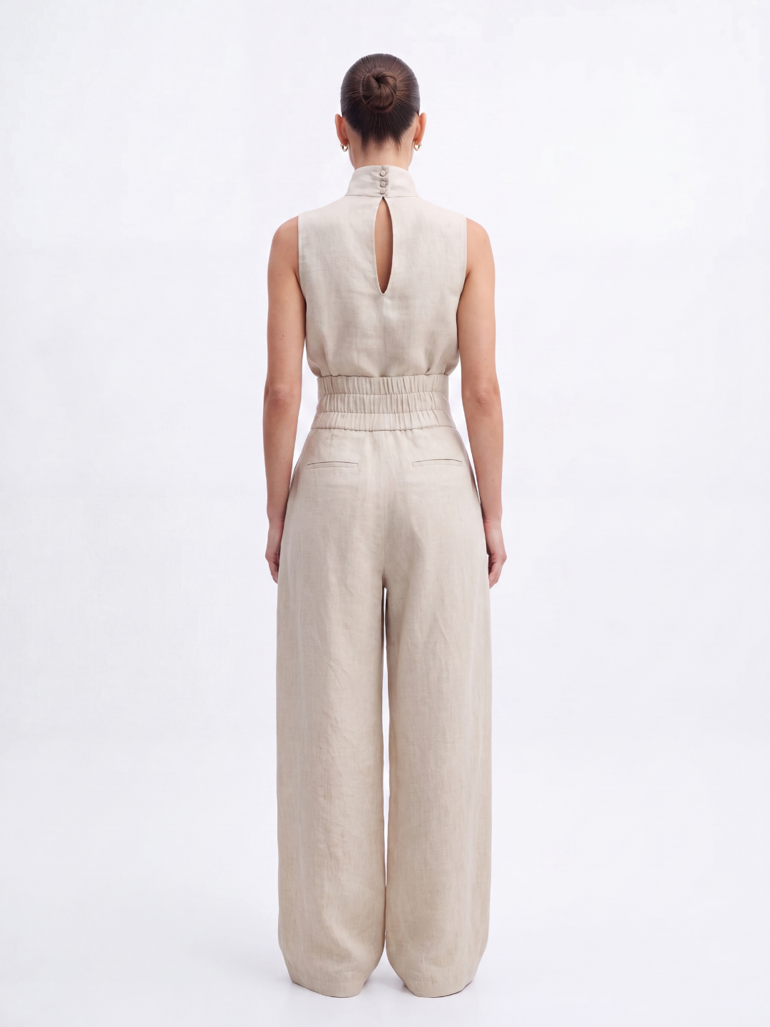 Phoebe | Linen Blouse Wide-Leg Pants Set oaklynwear