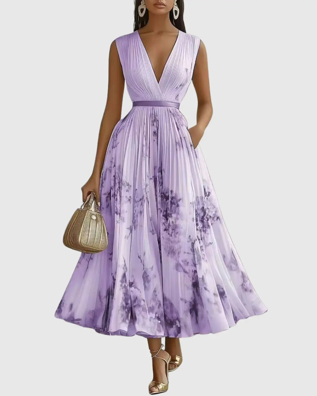 Luna™ | Elegant Sleeveless Flowy Summer Maxi Dress oaklynwear