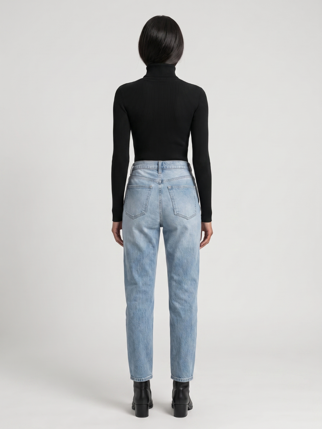 Natalie | Foldover Turtleneck Ribbed Sweater, Slim Fit Winter Knit oaklynwear