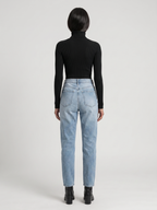 Natalie | Foldover Turtleneck Ribbed Sweater, Slim Fit Winter Knit oaklynwear