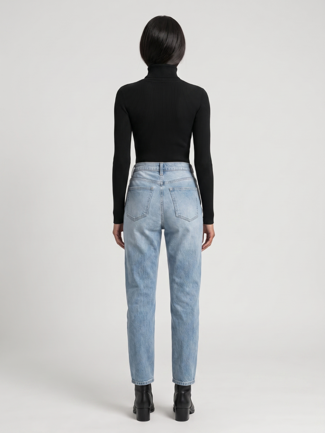 Natalie | Foldover Turtleneck Ribbed Sweater, Slim Fit Winter Knit oaklynwear