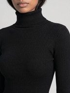 Natalie | Foldover Turtleneck Ribbed Sweater, Slim Fit Winter Knit oaklynwear