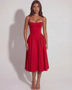 Francesca | Sweetheart Corset Midi Dress oaklynwear
