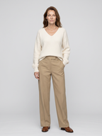 Lucy | V-Neck Oversized Ribbed Sweater, Relaxed Winter Pullover oaklynwear