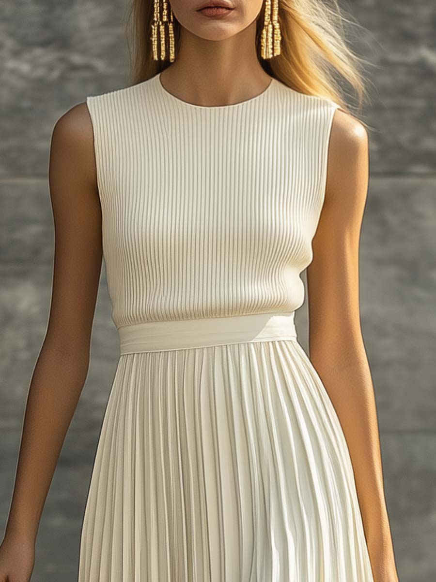 Pearl | Knit Chiffon Maxi Dress oaklynwear