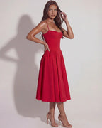 Francesca | Sweetheart Corset Midi Dress oaklynwear