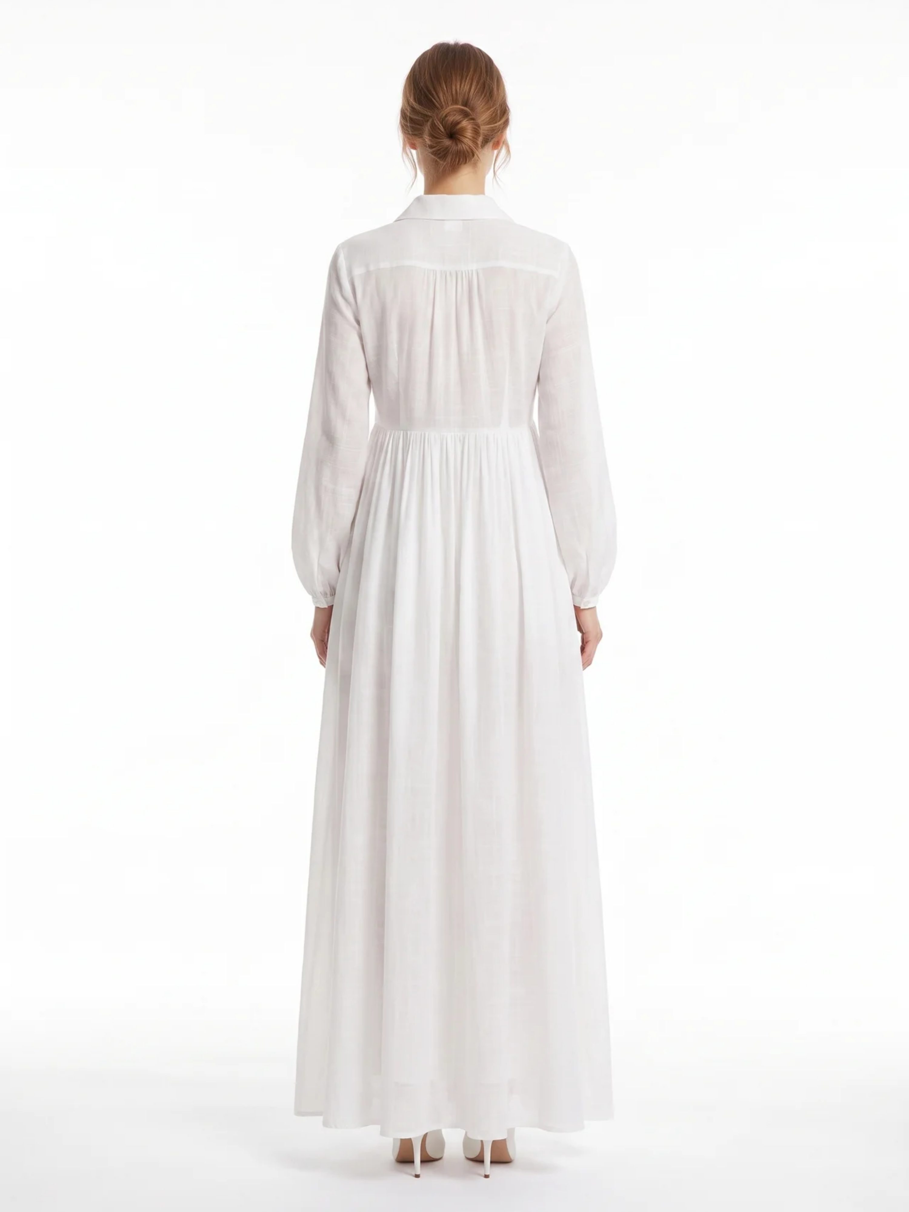 Miriam | Patchwork Linen Maxi Dress oaklynwear