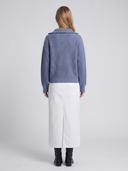Bella | Half-Zip Ribbed Knit Sweater with Funnel Collar, Cozy Winter Pullover oaklynwear