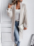 Arya Chevron Textured Open Front Cardigan - view 4