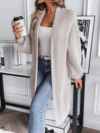Arya Chevron Textured Open Front Cardigan - view 5