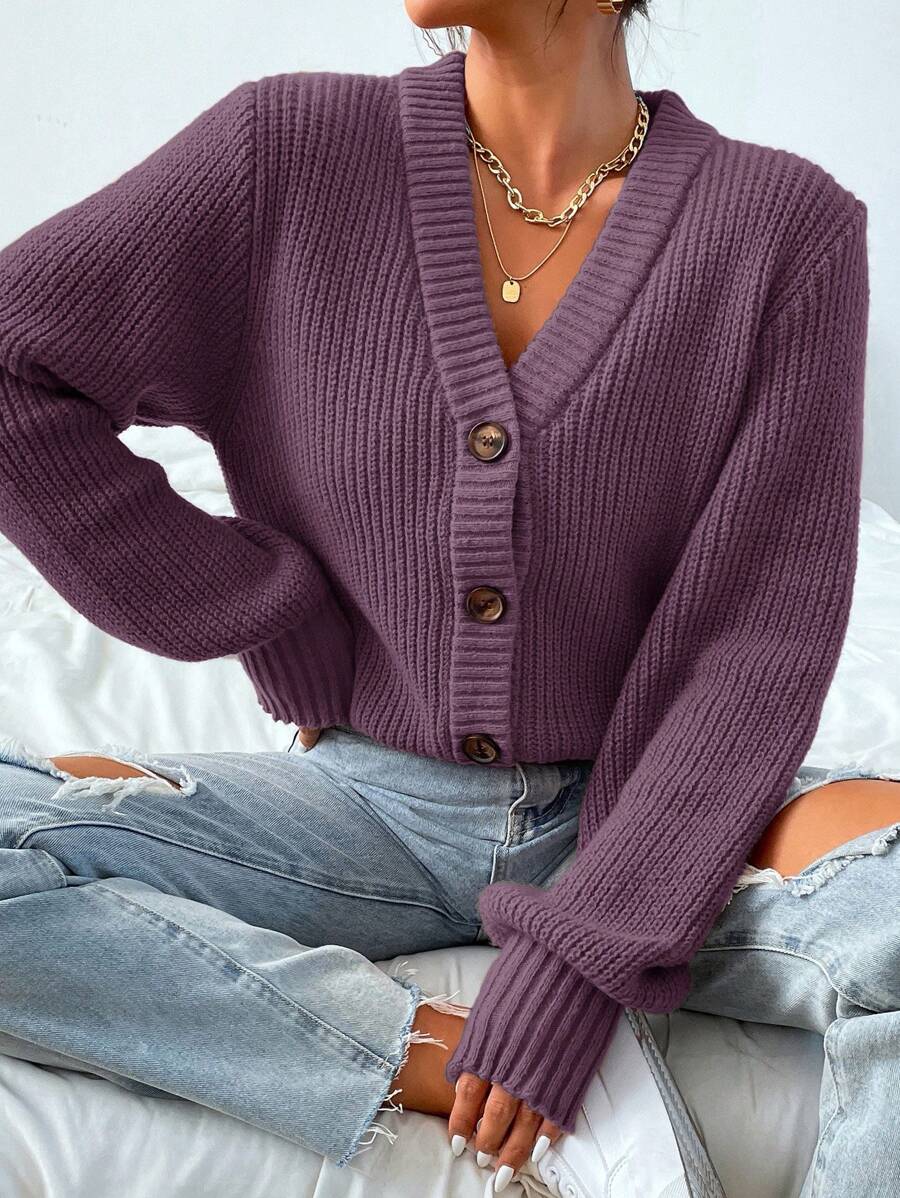Aidyla Casual Solid Color Cardigan, Autumn,Long Sleeve Tops Fall Winter Cloth For Women oaklynwear