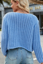 Claire | Button Front V-Neck Knit Cardigan with Front Pockets, Cozy Everyday Layer oaklynwear