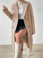 Bailey | Long Double-Breasted Lapel Overcoat, Tailored Winter Coat oaklynwear