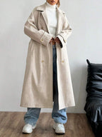 Kylie Belted Notched Collar Long Overcoat - view 5