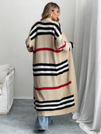 Alina Colorblock Striped Longline Cardigan - view 3