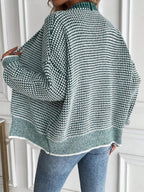 Faith | Ombre Knit Open Front Cardigan with Collar, Cozy Autumn Layer oaklynwear
