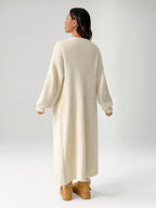 SHEIN PETITE Women's Warm Cardigan For Outings In Autumn And Winter,Knitted Sweater ,Petite Women oaklynwear