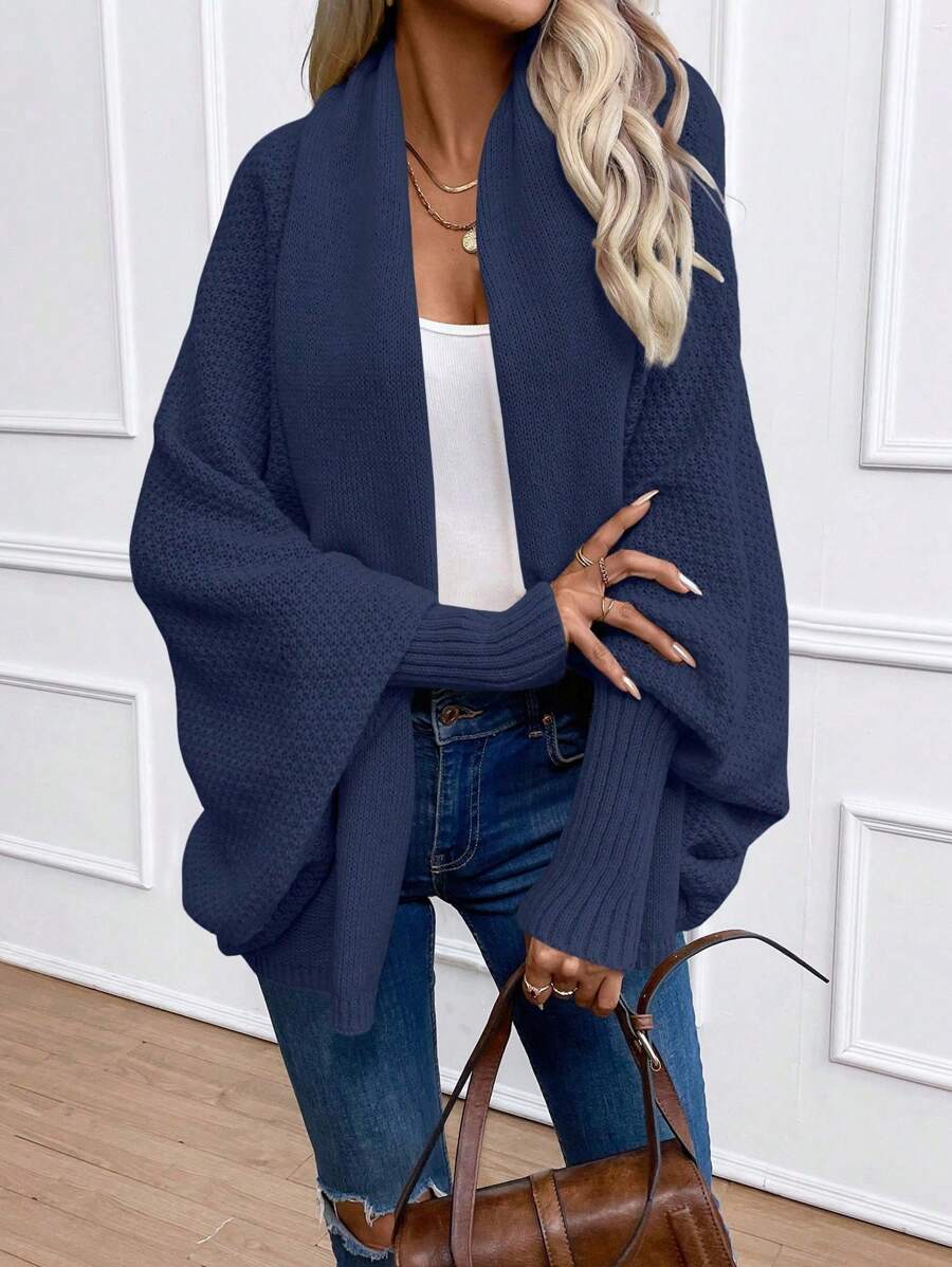 Annika Shawl Collar Batwing Sleeve Cardigan - view 12