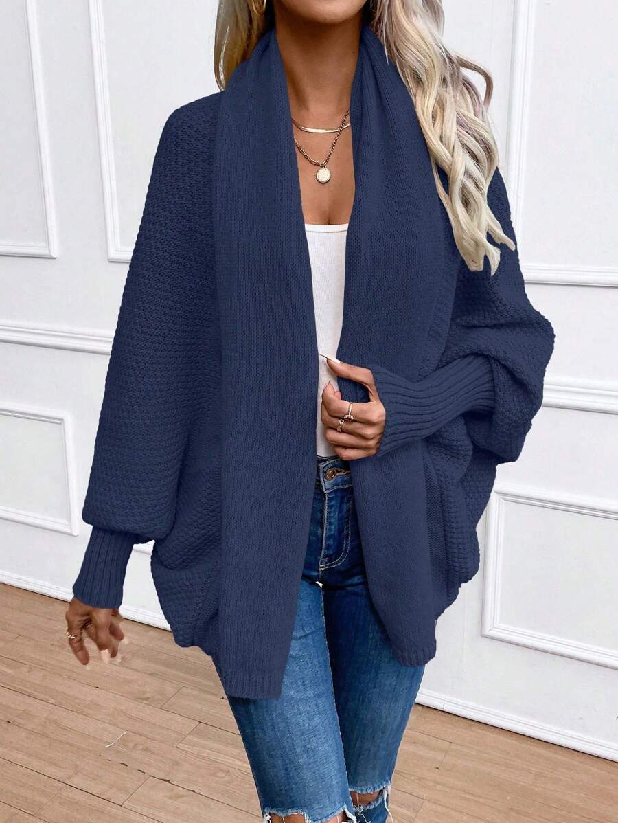 Annika Shawl Collar Batwing Sleeve Cardigan - view 13