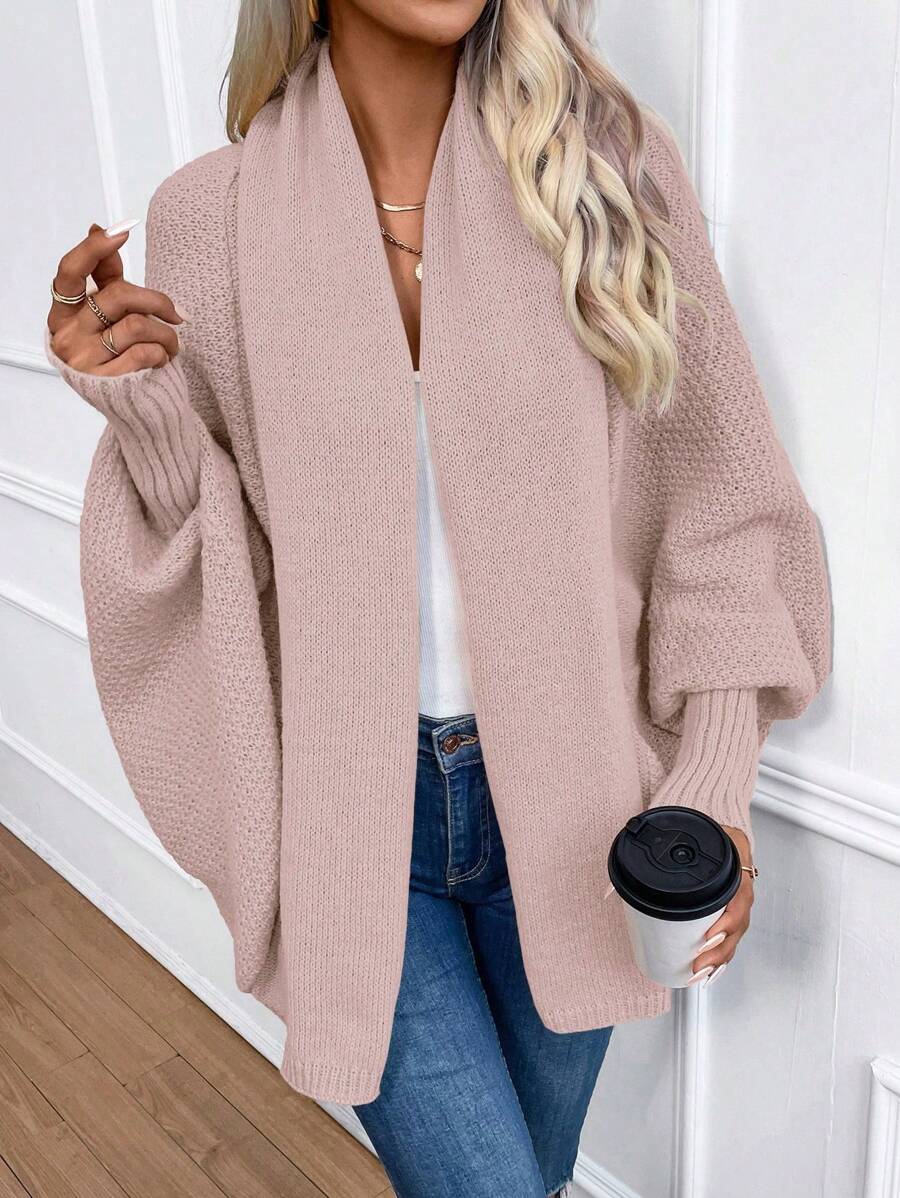 Annika Shawl Collar Batwing Sleeve Cardigan - view 4
