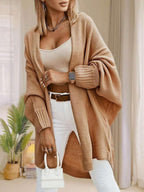 Alondra Oversized Batwing Sleeve Cardigan - front view