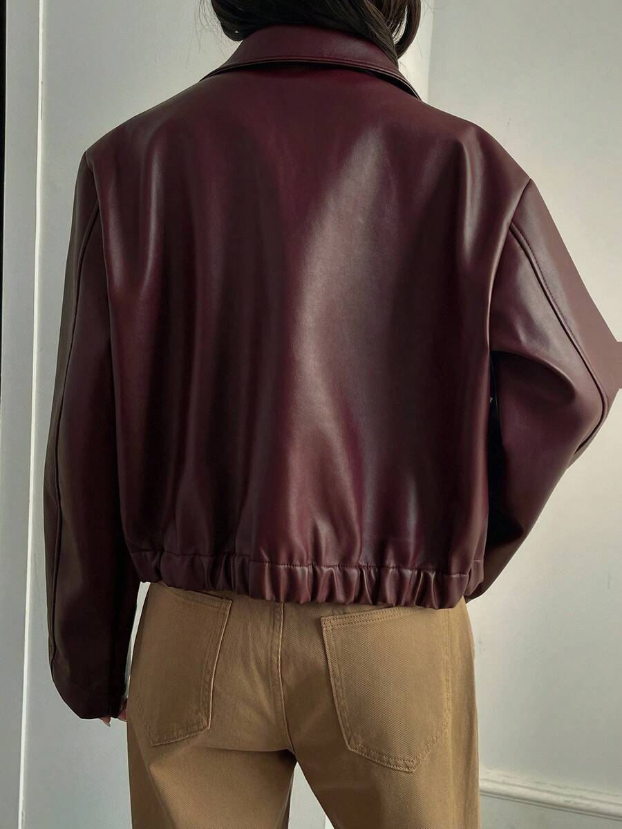 Michaela Zip Front Collared Jacket - view 2