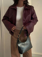 Michaela Zip Front Collared Jacket - view 3
