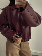Michaela Zip Front Collared Jacket - view 5