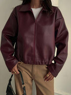 Michaela Zip Front Collared Jacket - view 6