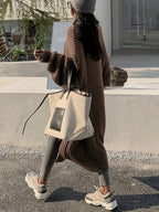 2026 New Autumn/Winter Women's Fashion Elegant Casual Commute Versatile Knit Long Cardigan Sweater oaklynwear